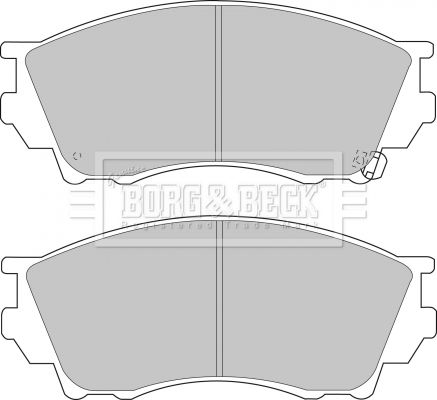 BORG & BECK Комплект тормозных колодок, дисковый тормоз BBP1356